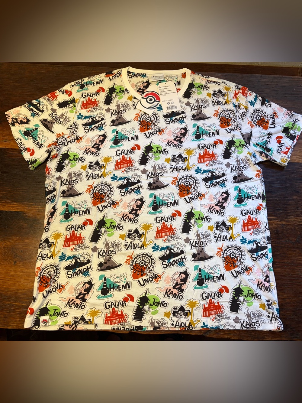 Pokémon White All-Over Print Men’s T-Shirt